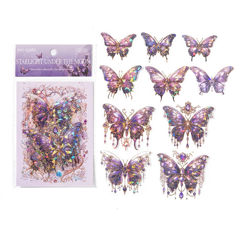 Butterfly Stickers Pack 20pcs - Scrapbook Journaling Supply 4