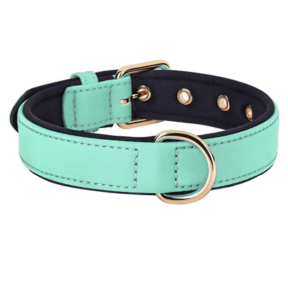 Waterproof Dog Collar - Durable Nylon with Soft Padding green