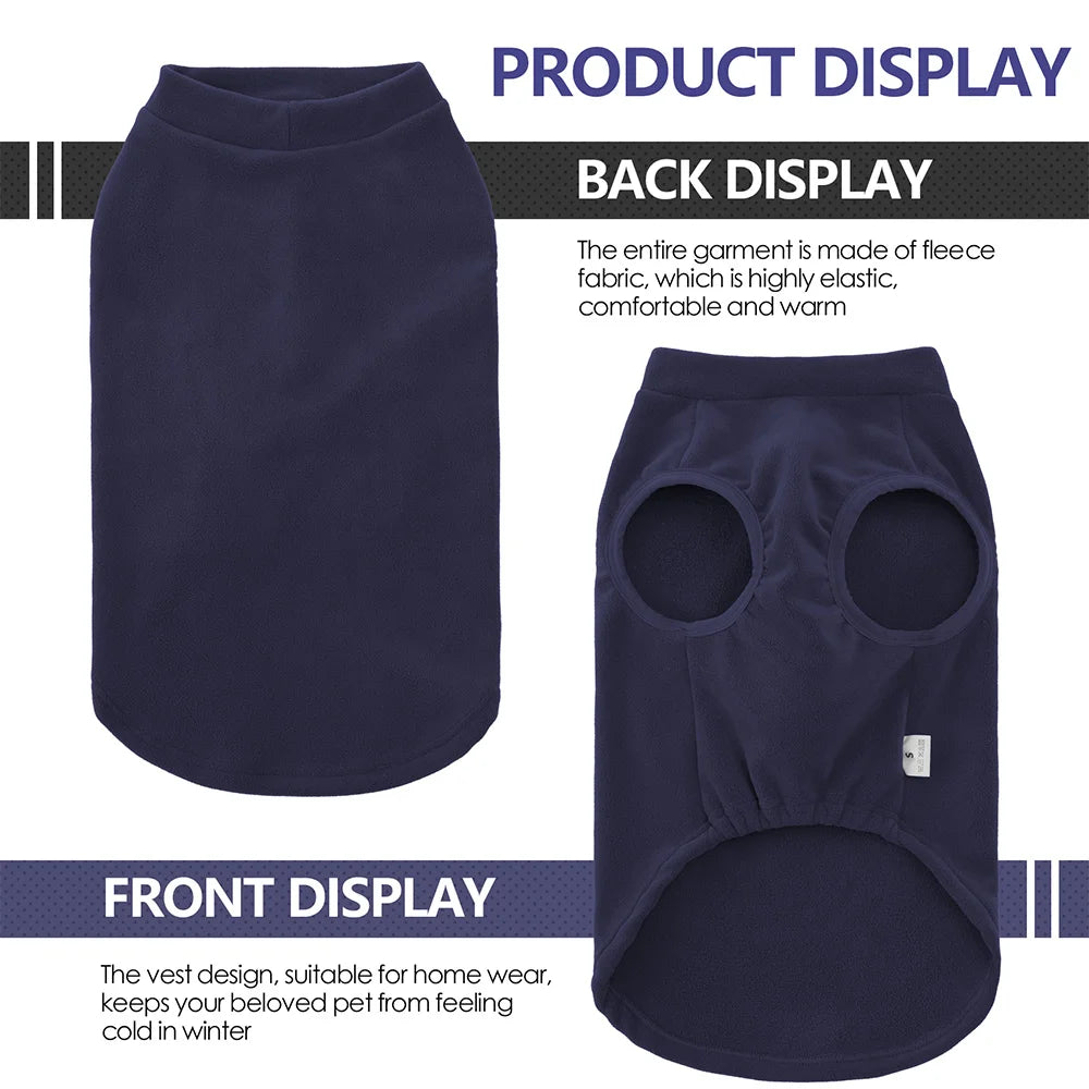 Soft Winter Dog Jacket - Stretchy Pullover Vest for Small to Large Dogs BU