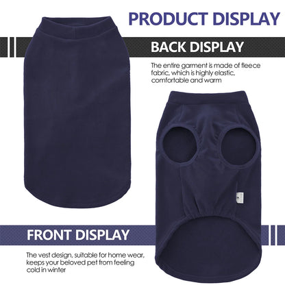 Soft Winter Dog Jacket - Stretchy Pullover Vest for Small to Large Dogs BU