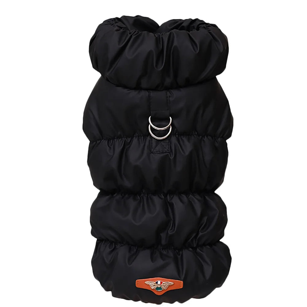 Winter Dog Coat Warm Soft Pet Jacket Small Medium Dogs Cats black