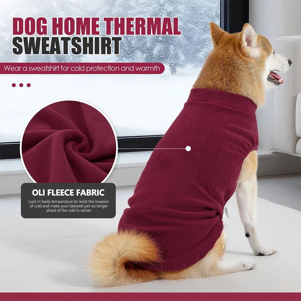 Soft Winter Dog Jacket - Stretchy Pullover Vest for Small to Large Dogs