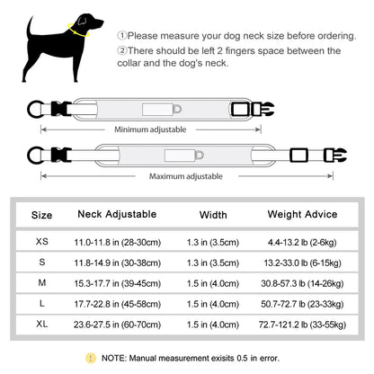 Personalized Dog Collar Breathable Mesh Custom Engraved Pet ID