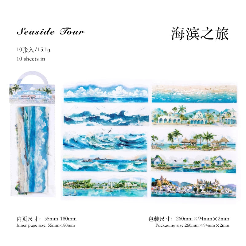 Beautiful Landscape Sticker Pack - Natural Scenery Stickers for Junk Journal & Scrapbooking C