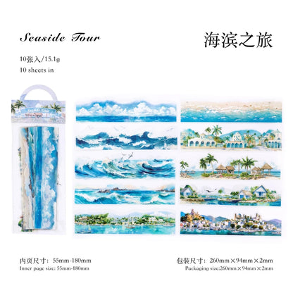 Beautiful Landscape Sticker Pack - Natural Scenery Stickers for Junk Journal & Scrapbooking C