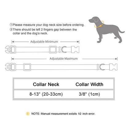 Breakaway Cat Collar with Bell - Reflective Safety Nylon Collar