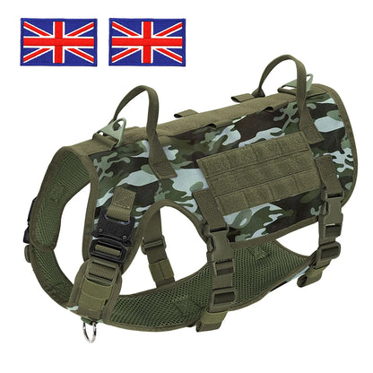 Tactical Dog Harness for Large Dogs - Military Grade Vest GNCA--UK