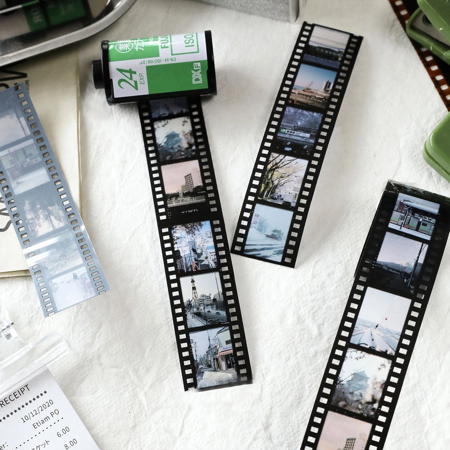Retro Film PET Tape 25mm - Vintage Washi Tape for Scrapbooking