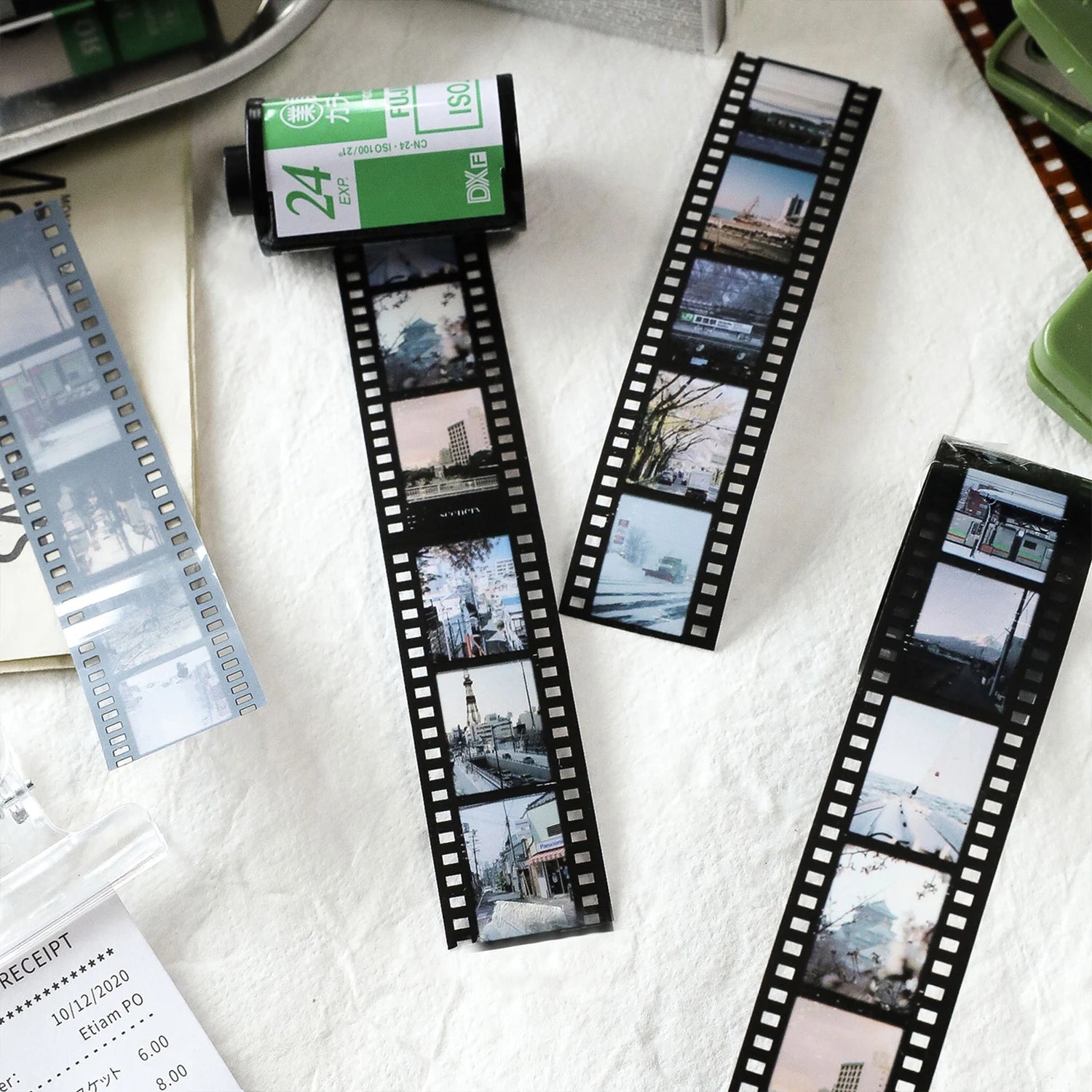 Retro Film PET Tape 25mm - Vintage Washi Tape for Scrapbooking