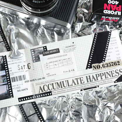 Retro Film PET Tape 25mm - Vintage Washi Tape for Scrapbooking