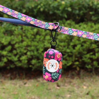 Dog Harness and Leash Set with Waste Bag Dispenser - Mesh Vest