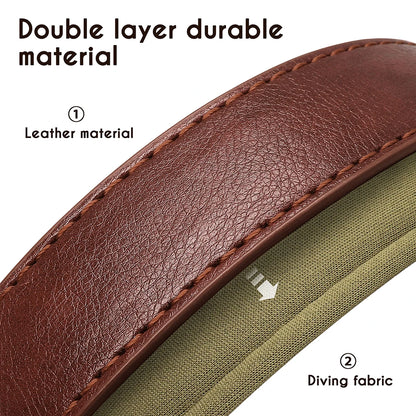 Personalized PU Leather Dog Collar with Free Engraving - Soft Padded