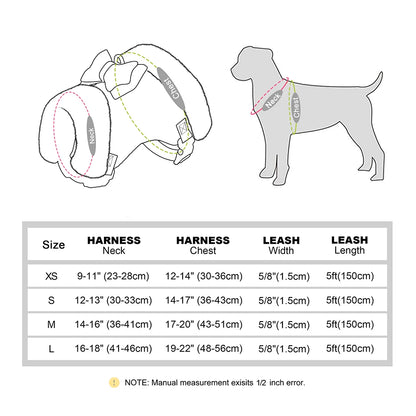 Winter Dog Harness Set - Warm Fur Vest with Bowknot & Leash