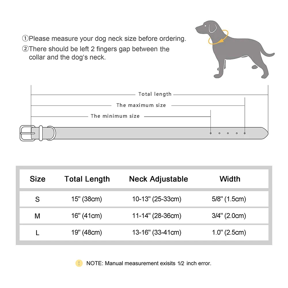 Custom Dog Collar Soft Padded Waterproof Nylon Pet Collar