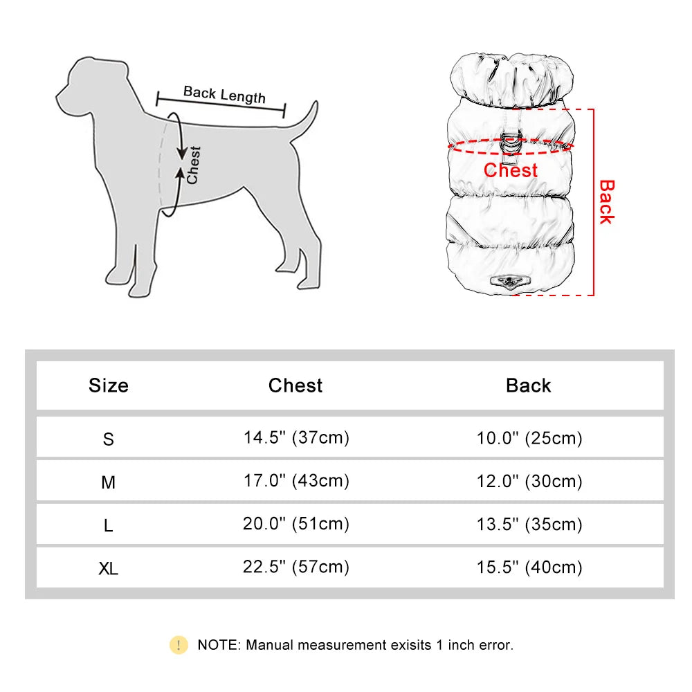 Winter Dog Coat Warm Soft Pet Jacket Small Medium Dogs Cats