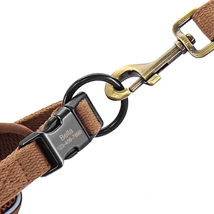 Personalized Dog Collar Breathable Mesh Custom Engraved Pet ID